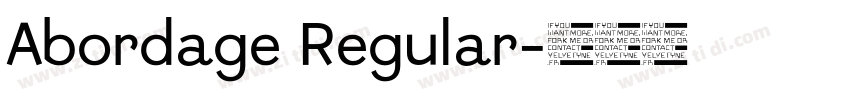 Abordage Regular字体转换 Abordage Regular字体转换